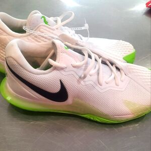 Nike Court Zoom Vapor Cage 4 Rafa Tennis Shoes White Volt DD1579-105 Size 9